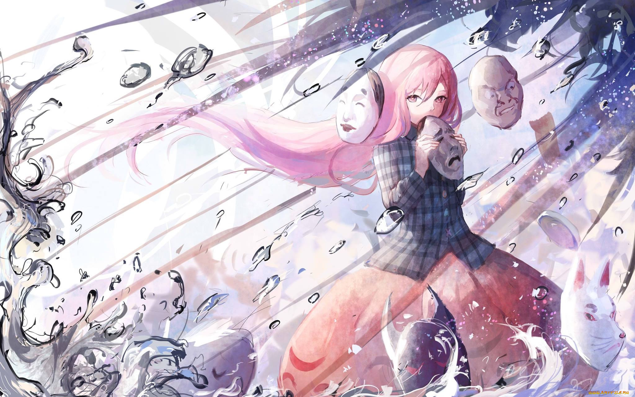 , touhou, hata, no, kokoro, sishenfan